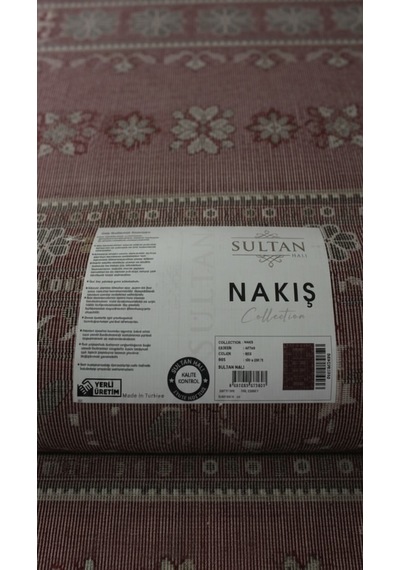 Nakış Serisi Kırmızı Zeminli Etnik Motifli Şık Salon Halısı Af314 Red Çok Renkli