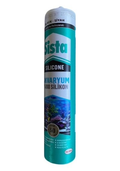 Sista Akvaryum Silikonu Siyah Renk 310 Ml