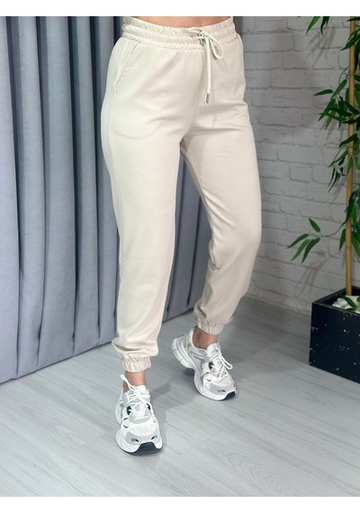 Modal Kumaş Jogger Eşofman Altı Unısex Taş