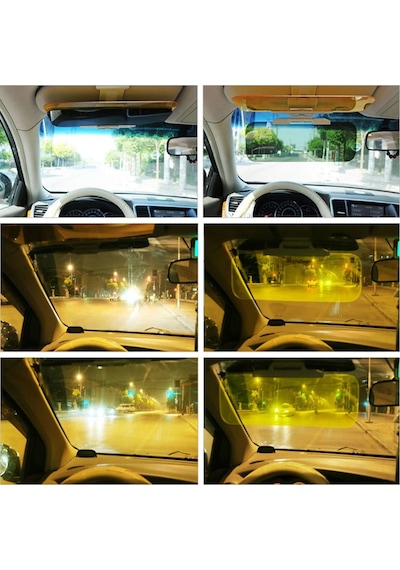 Techtic 2in1 Hd Vizör Araç İçi Güneş Işığı Önleyici Gece&GünDüz