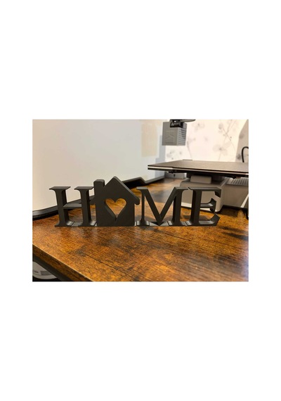 3d Dekoratif Home Yazılı Biblo - Ev Hediyesi Modern Masa Üstü Dekor - 248x75x15mm