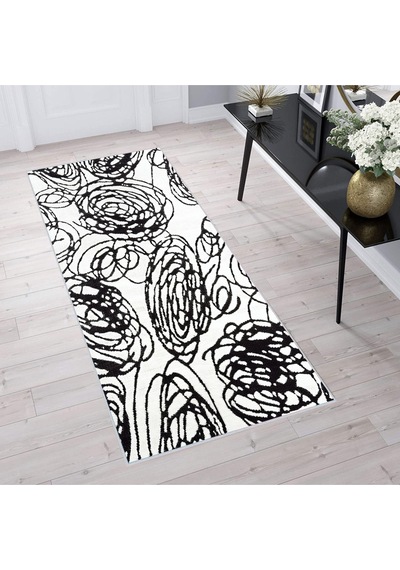 Rovigo Home Dijital Baskı Yıkanabilir Kaymaz Taban Salon Halısı  RVG1705 Çok Renkli
