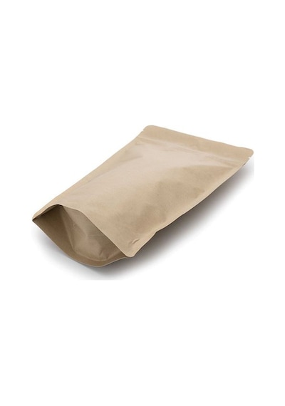 Packtory Kraft Aluminyum Kilitli Doypack Ambalaj 13X22,5+3,5 cm. - 250 Gr. - 50 Adet