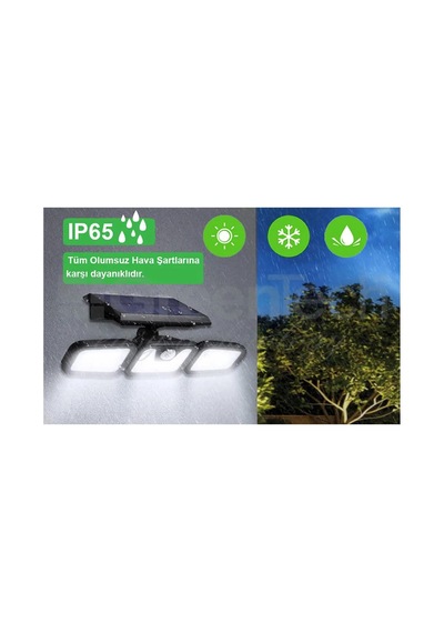 Güneş Enerjili Hareket Sensörlü 3 Taraflı Led Aydınlatma/gt-sl07