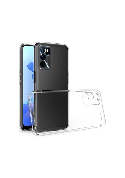 Oppo A16 Kılıf Kamera Korumalı Süper Silikon Kapak Renksiz