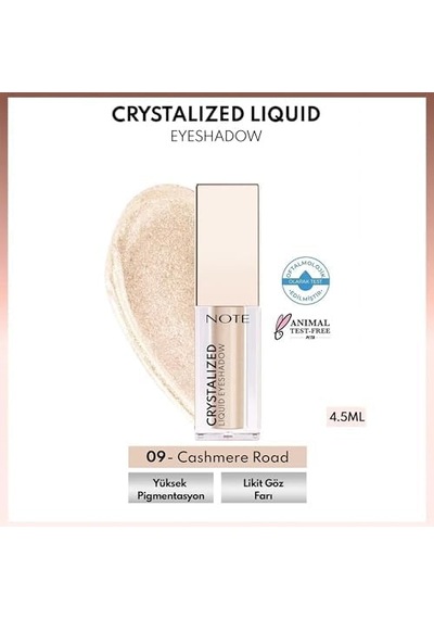 Crystalized Eyeshadow Likit Metalik Göz Farı - 09 Cashmere Road 0