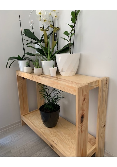 O&Awood Masif Saksı Standı, 2 Katlı Ahşap Çiçeklik Diğer