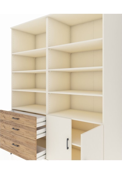 Kronos Gardrop 9 Raflı 3 Çekmeceli 2 Kapaklı 176x59x221 Aytaşı-aytaşı/çam Aytaşı/çam Kronos Gardrop 9 Raflı 3 Çekmeceli 2 Kapaklı 176x59x221 Aytaşı-aytaşı/çam Aytaşı/çam