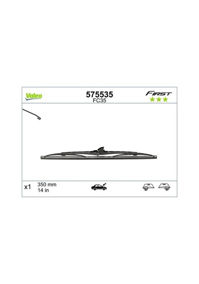 Valeo 575535 Silecek Supurgesi Tek