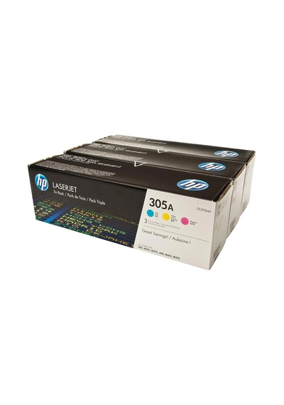 Hp 305a Mavi-kırmızı-sarı 3lü Takım Toner Cf370am Ce411a-ce412a-ce413a Kdo