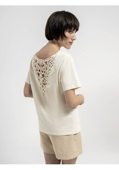 Loft Kadın T-shirt Ekru Lf2035272 24yp69000205 P69153