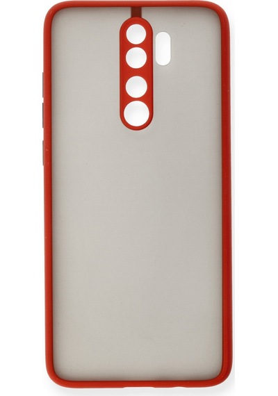 Newface Xiaomi Redmi Note 8 Pro Kılıf Montreal Silikon Kapak - Kırmızı Kırmızı