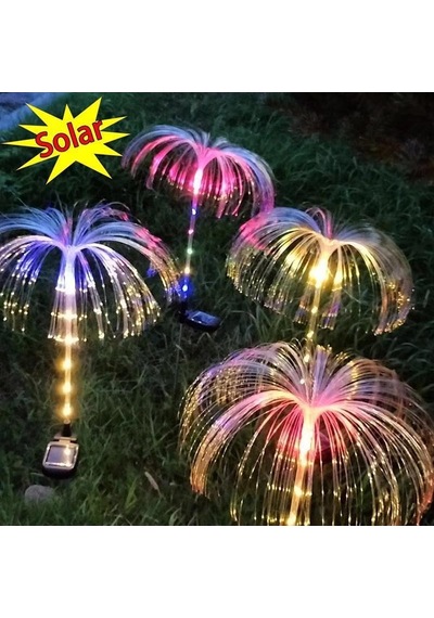 Lexroo Avatar Denizanası Solar Bahçe Lambası Rgb Renk Değiştiren Güneş Enerjili Led Dekoratif Çim Diğer