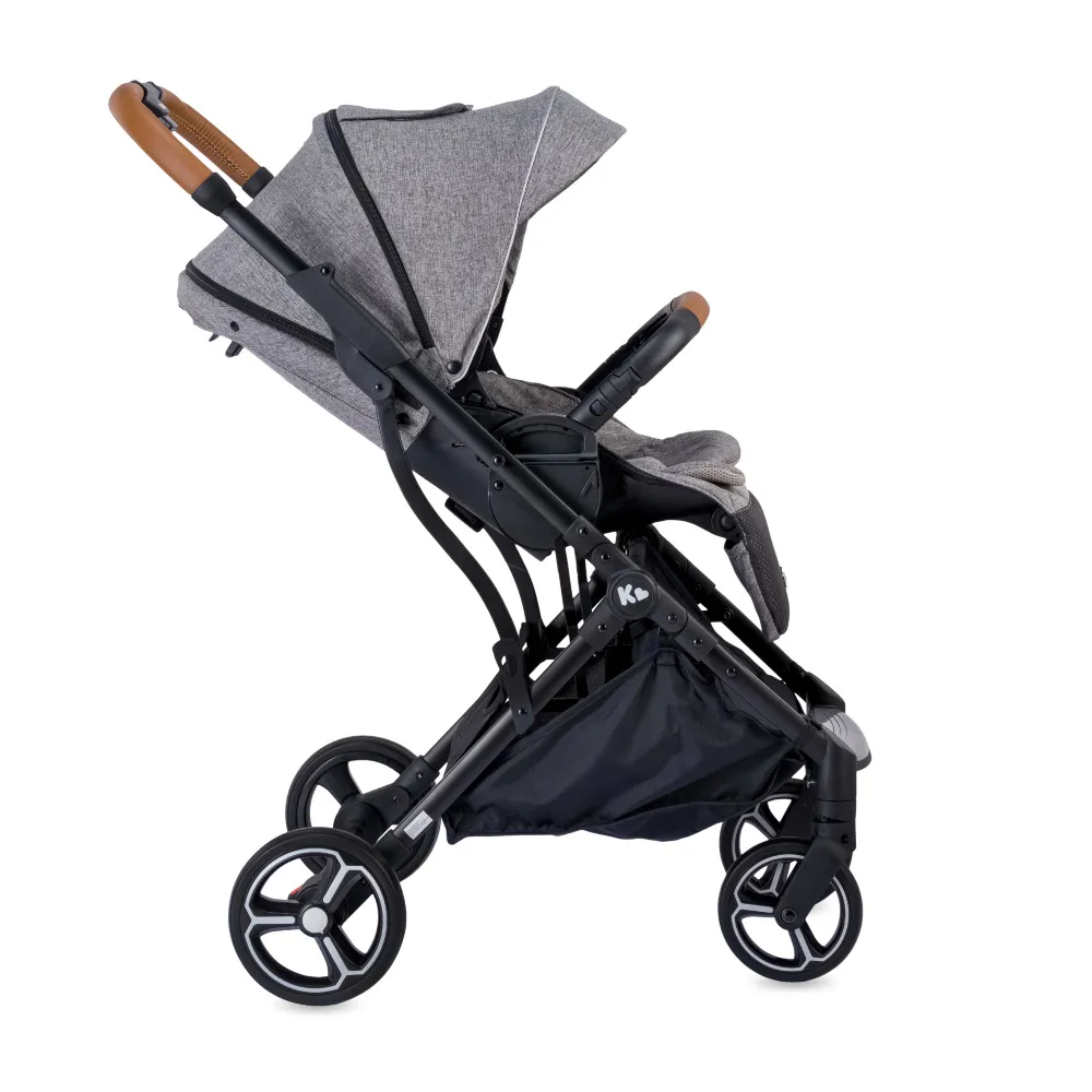 Kraft Juno İ-size Travel Sistem Bebek Arabası - Açık Gri