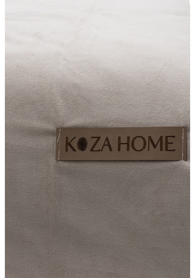 Koza Home Linda Vizon Kadife Çift Kişilik Nevresim Takımı 200x220 4 Yastıkl Vizon