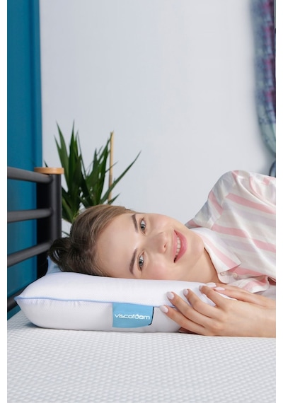Viscofoam Comfy Terletmeyen Ortopedik Yastık Serinleten Visco Yastık Jelli Yastık 55x35x12cm