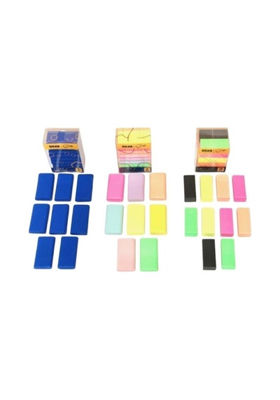3 Lü Silgi Seti 8 Li Curved Sınav+ 8 Li Curved Rainbow+ 10 Lu Neon Silgi