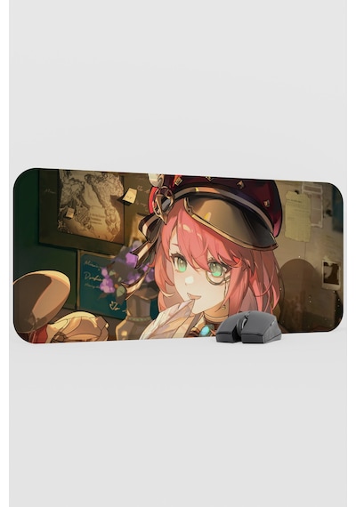 Charlotte Genshin Impact Anime Gacha V5 - 70x30 Xl Gaming Mouse Pad Fare Altlığı