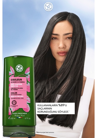 Yves Rocher Renk Koruyucu Saç Kremi - Boyalı Saçlar / Couleur -vegan -200ml
