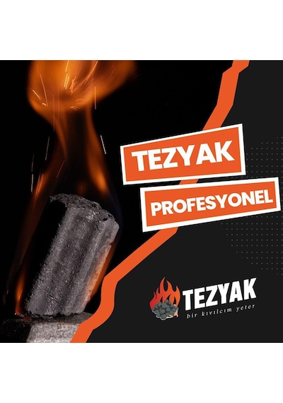 Tezyak Pro Tek Kibritle Yanan Mangal Kömürü 200dk 2kg Paket
