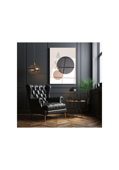 Minimal Geometrik Sanat Tablosu-cam Tablo-ev-dekorasyon