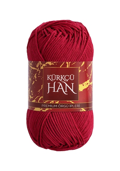 Stil Makrome 3 Mm 100 Gr 100 M Polyester Makrome Parlak Örgü Ve Çanta İpi - Ahududu Kırmızısı