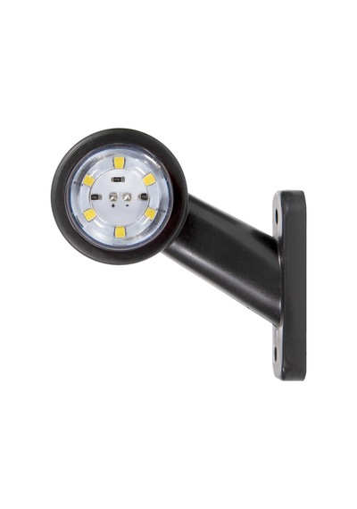 Ultra Mini Düz Led İşaret Lambası Beyaz Kırmızı 12-24v 12 Led 80mm 1 Adet