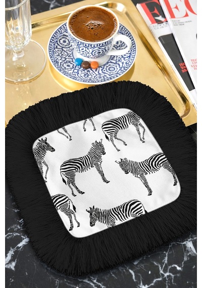 Zebra Motifli Lüks Saçaklı Sunum Peçetesi - Safari Temalı Bohem Siyah Kenarlı Bardak Altlığı Mendil Gece Krem Bej Zebra Motifli Lüks Saçaklı Sunum Peçetesi - Safari Temalı Bohem Siyah Kenarlı Bardak Altlığı Mendil Gece Krem Bej