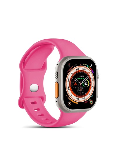 Apple Watch Series 7 41mm İçin Kordon Activeflex Wristband Koyu Pembe Watch Series 7 41mm İle Uyumlu Kordon - Pembe Çok Renkli Apple Watch Series 7 41mm İçin Kordon Activeflex Wristband Koyu Pembe Watch Series 7 41mm İle Uyumlu Kordon - Pembe Çok Renkli