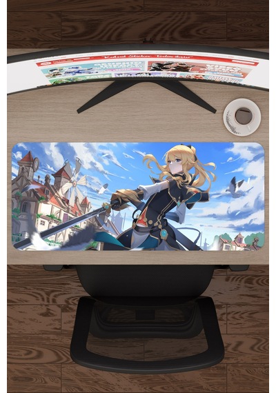 Jean Genshin Impact Anime Gacha V3 - 70x30 Xl Gaming Mouse Pad Fare Altlığı