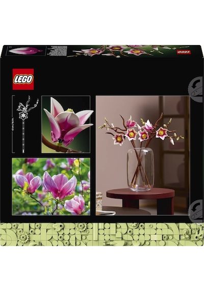 LEGO® Botanicals Manolya Dalları 11510 - Yetişkinler için Çeşitli Detaylar İçeren Çiçek Buketi Model Yapım Seti (435 Parça)