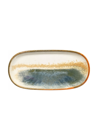 2 Li Küçük Oval Tabak / Servis / Meze / Sunum Tabağı 18 Cm Bonna Fium Hygge Oval Plate