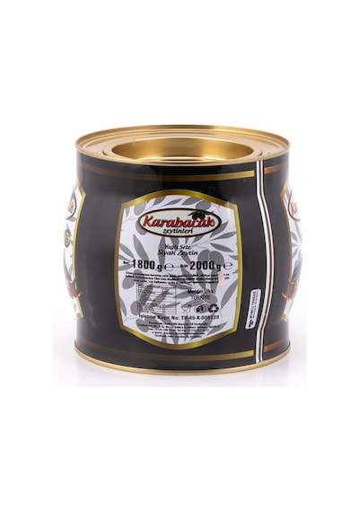 Karabacak Siyah Zeytin Hiper Boy 2 Kg Teneke