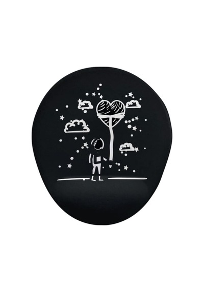 Astranot Siyah Bilek Oval Destekli Mouse Pad Mousepad