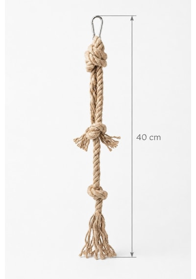 Mivra Pets Papağan Stres Halatı 40 Cm Jüt