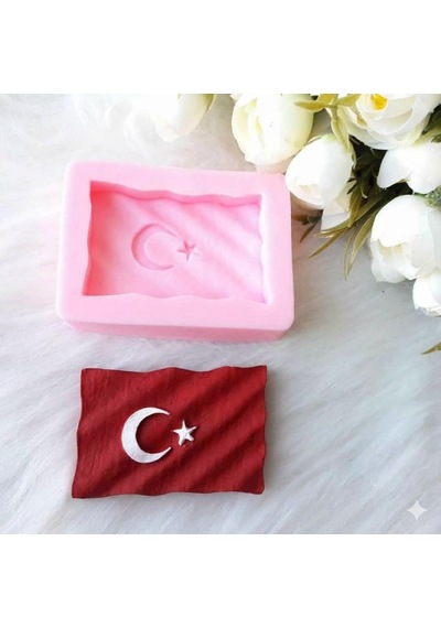 Türk Bayrağı Silikon Kalıp 8.5x5.1