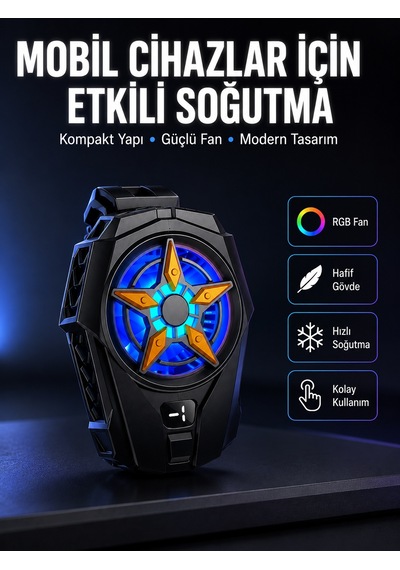 Evrensel Uyumlu Type-c Şarjlı Cep Telefonu Radyatörü Yeni Nesil - Lisinya