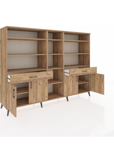 Hyperion Dolap 12 Raflı 2 Çekmeceli 4 Kapaklı 220x44x163 Çam-çam Çam-çam Hyperion Dolap 12 Raflı 2 Çekmeceli 4 Kapaklı 220x44x163 Çam-çam Çam-çam
