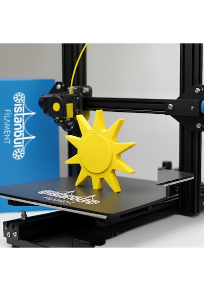 İstanbul Filament 3d Baskı Pla Filament Sarı Renk 1 Kg Ø 1,75mm 0,05 Mm Bambu Lab Uyumlu 1.75mm
