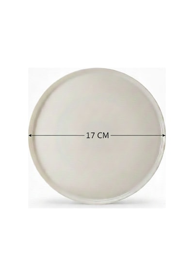 6'lı Toledo Pasta Tabağı 17cm Krem Rinart