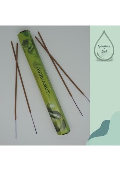 Aromatika Bergamot Tütsü Çubukları, 20 Adet Çubuk