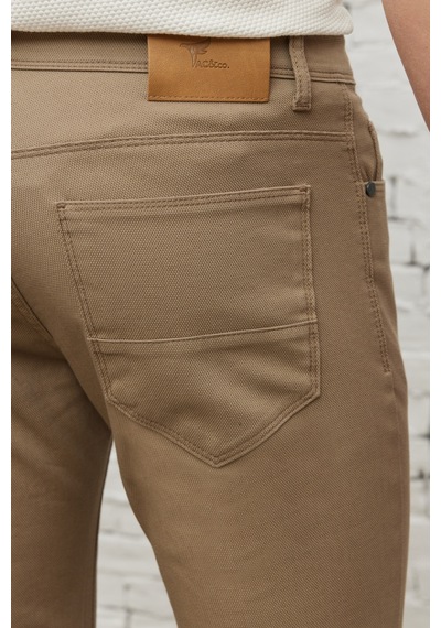 AC&Co / Altınyıldız Classics Erkek Bej Slim Fit Dar Kesim 5 Cep Armürlü Esnek Pantolon Bej AC&Co / Altınyıldız Classics Erkek Bej Slim Fit Dar Kesim 5 Cep Armürlü Esnek Pantolon Bej