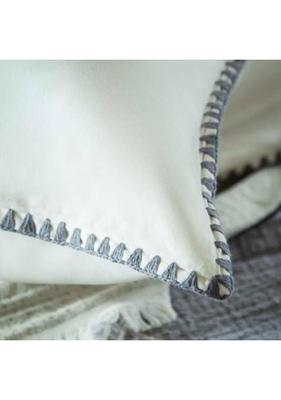 Müslin Collection June Gri Çift Kişilik Müslin Yatak Örtülü%100 Pamuk Nevresim Takımı Genel