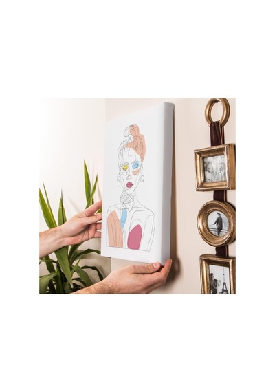 Düşünen Kız Tasarımlı Dekorasyon 30x40 Kanvas Tablo
