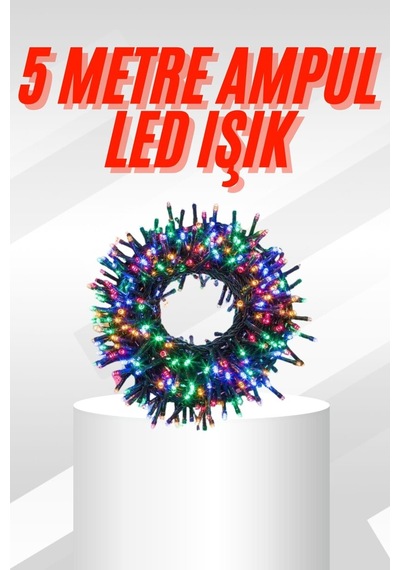 Karışık Renk Pilli Led Işık Çok Fonksiyonlu Enerji Tasarruflu 5 Metre 399832