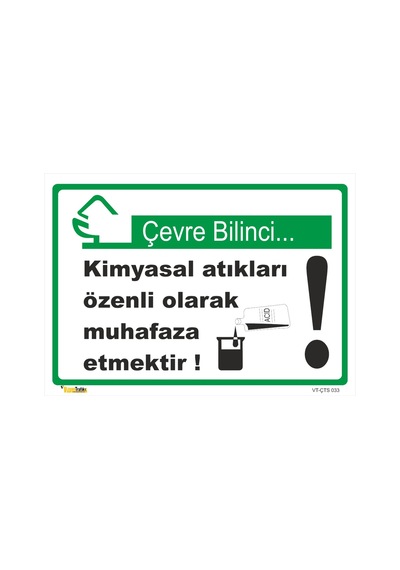 Kimyasal Atıkları Özenli Olarak Muhafaz Etmektir - Isg Levhası Levha 50x70 Cm Dekota 3 Mm