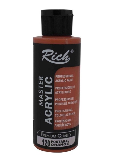 Rich Akrilik Boya Master 120 Cc Portakal 120-120 Çok Renkli