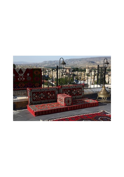 1.kalite Şark Köşesi Takımı Şili Kırmızı Modeli Sünger Dahil 4 Parça Bordo