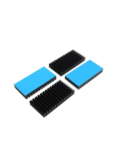 4 Adet Büyük Isı Emici Alüminyum Siyah Soğutucu Palet Soğutucu Pcb Kartı Led Anakart İçin, 80 X 40 X 11 Mm/3,15 Diğer