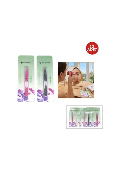 12 Adet Love Cımbız Renkli 5468